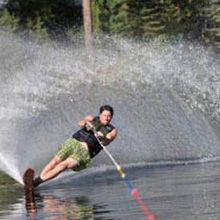 water skiing at guist creek